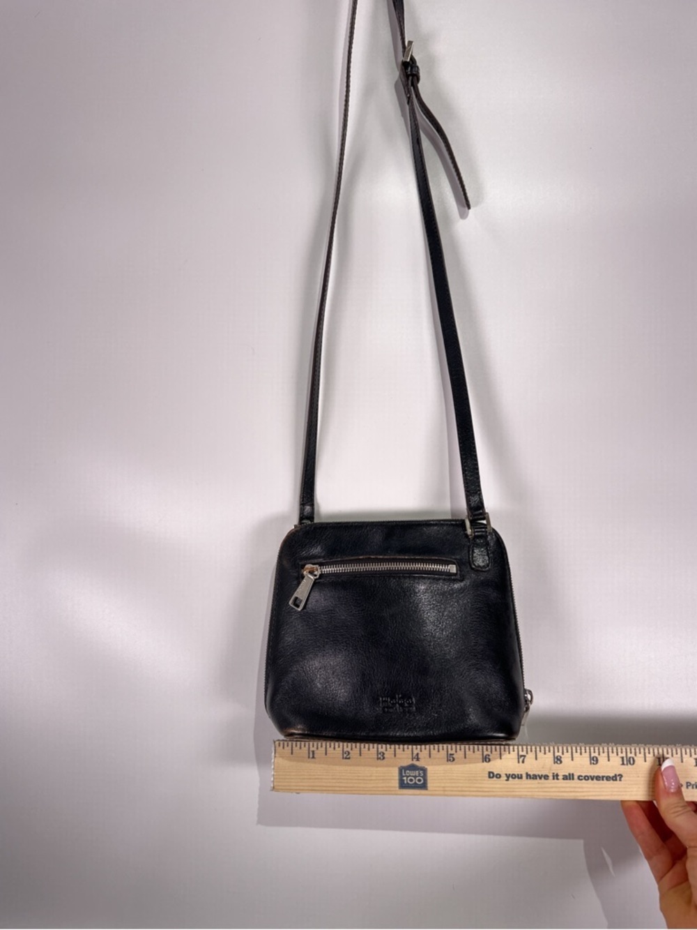 Hobo International Black Leather Crossbody Bag Small 90s - Picture 11 of 12
